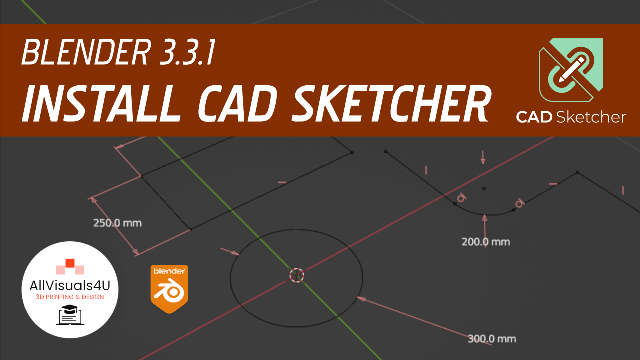 How To Install Blender CAD Sketcher Add-on | 3DParts4U